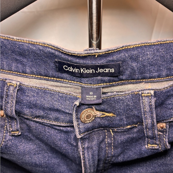 Calvin Klein Jeans Dark Blue Women's Jean Shorts - Picture 2 of 4